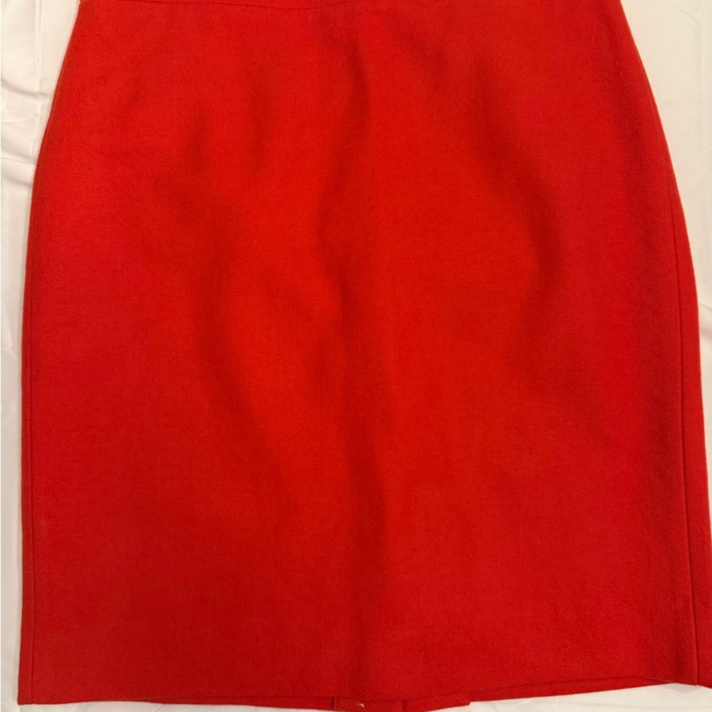 J. Crew Red Pencil Skirt